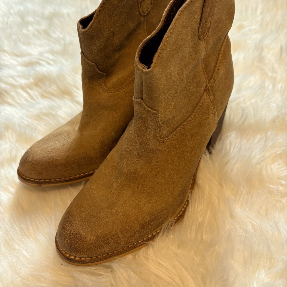 Matisse Women's 'Bess' Brown Leather Ankle Boots Suede‎ Sz 37.5